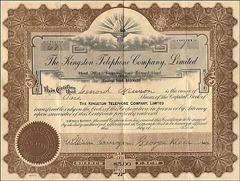 1929 Stock Certificate