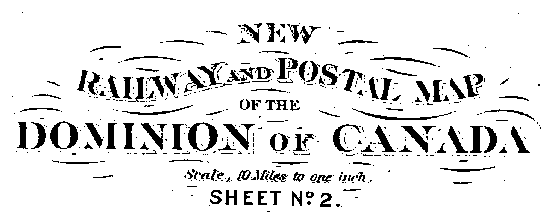 Postal and Railway Map of Prince Edward Island c.a. 1878