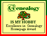 Genealogy is my Hobby Award!